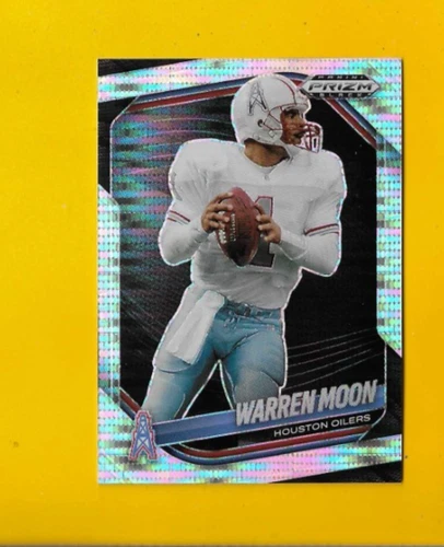 74966 2025 Panini Prizm Black Prizms Pulsar #65 Warren Moon OILERS