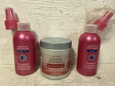 3 Avon Advance Techniques Damage -  Repair Reconstruction 7 Volume Gel for Hair