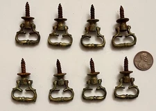 (8)  - 18th Queen Ann, William & Mary, Chippend Pulls / Knobs  - untouched surf