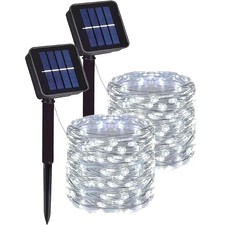 Solar LED Lights Waterproof Copper String Fairy Christmas Wedding Party Garden