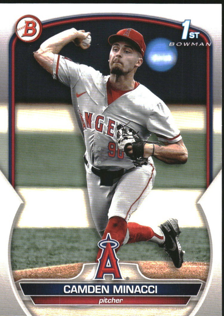  2023 Bowman Draft #BD23 Camden Minacci - Los Angeles Angels Baseball Card 