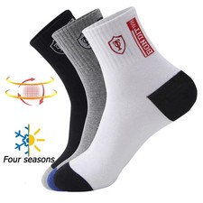 5pairs Men's Sport Socks Spring Autumn Breathable Cotton Male Socks Sweat-abs