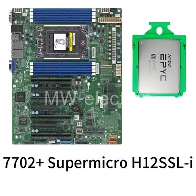 EPYC 7702+Supermicro H12SSL-i 2.0GHz 64 Core 128 Threads 200w CPU Processor