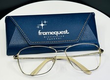 VTG UNBRANDED S 573 40 Unisex Gold Aviator Full Rim Eyeglasses FRAMES ONLY