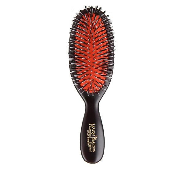 Mason Pearson BN4 Pocket Mix Bristle Nylon Hair Brush Dark Ruby