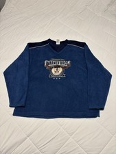 Vintage 2000 Taz V-Neck Sweatshirt Size M Warner Bros Athletic Dept Looney Tunes