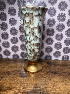 Vintage handbemalter Schwan Übertopf Vase Portugal Keramik Pottery Wohndeko