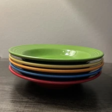Lot of 5 Fiesta Mixed Colors Soup Pasta Bowl 9”- HLC- USA