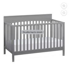 Oxford Baby Harper 4-in-1 Convertible Crib Dove Gray, Greenguard Gold Certified