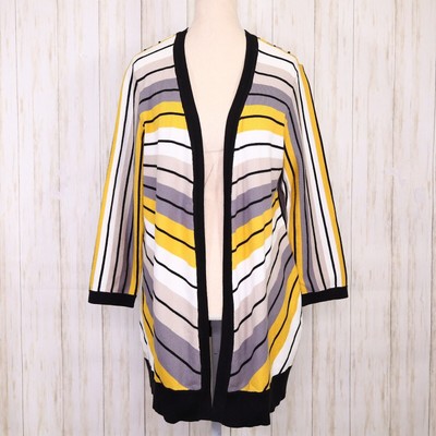 Yellow Kasper Cardigan Sweaters Kasper Sweater Womens Small