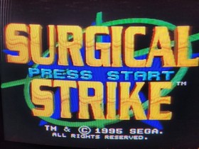 Surgical Strike Sega CD Complete in Box CIB/ Tested 