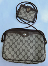 GUCCI Ophidia GG VTG Brown Crossbody Shoulder Bag Purse 9x7" w/ Wallet  *AUTH*