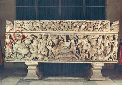 Ansichtskarte_ Kapitolinisches Museum, Sarcofago Con Amazonomachia, Sarkophag