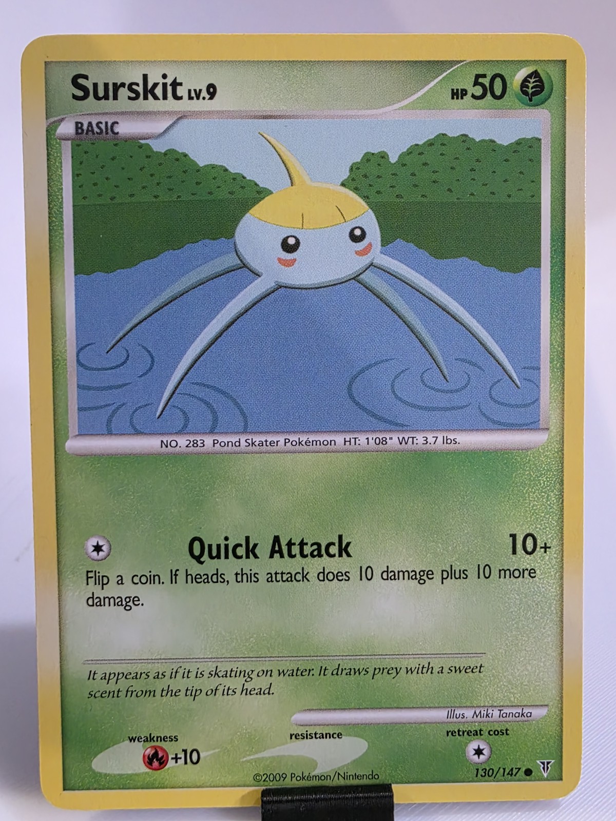 Pokemon TCG Surskit 130/147 Supreme Victors Regular Common Card EN-LP 2009