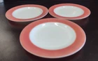 Set Of 3 Vintage Pyrex Pink Flamingo Bread Plates