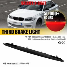3rd Brake Light Smoked LED High Mount Bar For BMW E82 E88 1 Series 08-13 1-3X