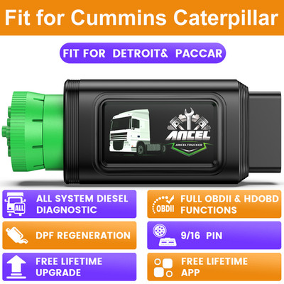 ANCEL HD100 Diesel Heavy Duty Truck Diagnostic Scanner For Cummins Caterpillar