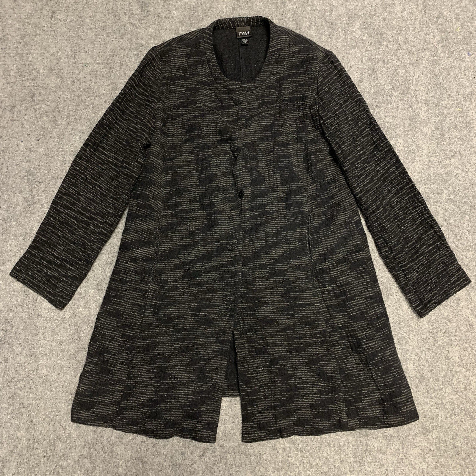 EILEEN FISHER Cotton M Duster Jacket with Button Front