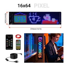 Programmable Led Sign Bluetooth App Flexible Scrolling Message Board Text Animat