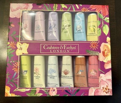 Crabtree & Evelyn 12-Piece Hand Therapy Sampler Set 12x25g Discontinued Scents