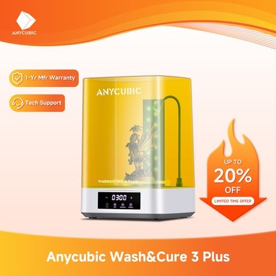 【NEVER USED】ANYCUBIC Wash & Cure 3 Plus Lighting-Cure Resin 3D Printer Big-Size