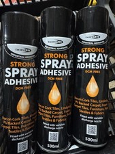 X 3 Bond It Spray Adhesive 500ml New Glue Carpet Vinyl Roof Lining Dashboard