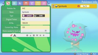 Pokemon Strahlender Diamant & Leuchtende Perle 6IV Shiny Spiritomb Max EVs