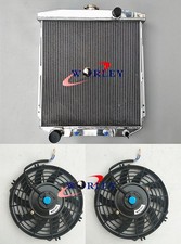 3 Row Alloy Radiator For 1954-1956 Ford Cars Country Squire Fairlane V8 2x Fan