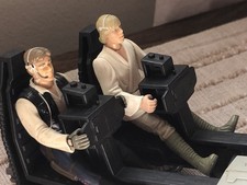 Star Wars  Millennium Falcon Gunner Station wi  Han Solo &Luke Skywalker  1997
