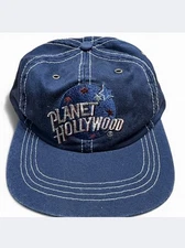 Vintage 1995 Planet Hollywood Embroidered Snapback Hat Cap New