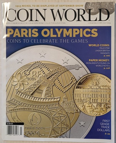 Coin World Magazine July 2024 - Paris Olympics