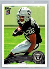 Taiwan Jones 313 2011 Topps RC Rookie Oakland Raiders Card