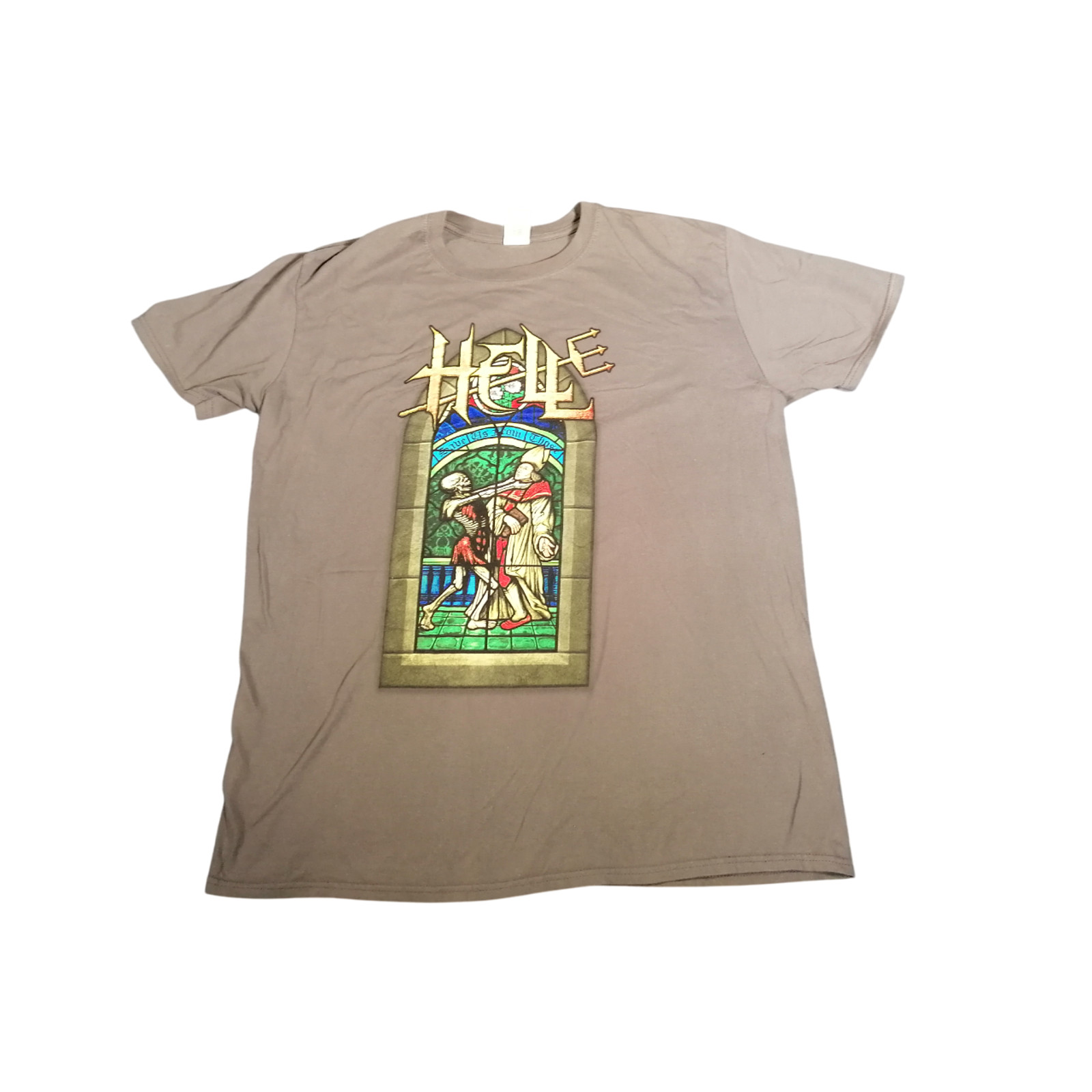 Hell Camiseta XL Gris Save US From Those Who Would Heavy Metal