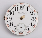 Antique Illinois Pocket Watch Dial & Partial 17J Movement 45mm - Not working