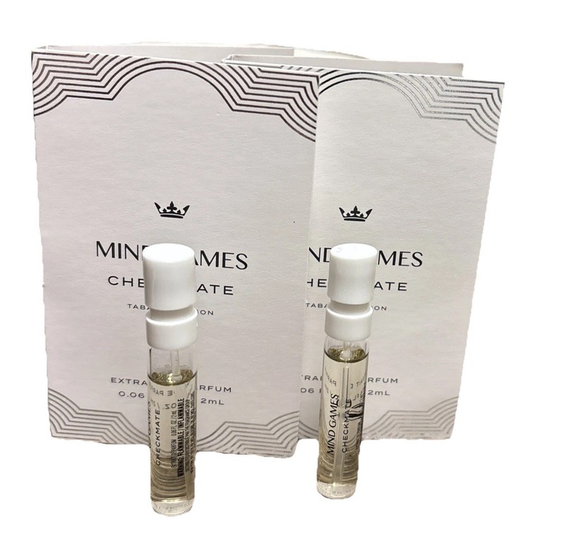 2 MIND GAMES CHECKMATE Extrait De Parfum Samples 2 X 2ml Sprays