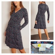 BODEN Layla Jersey Dress - Size 14P - Petite Leopard Print Ruched Wrap Pockets