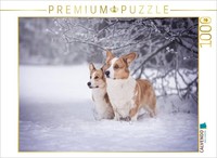 Calvendo Puzzle Winterzauber Mit Den Corgwn | 1000 Teile Lege-GrößE 64X48Cm Foto