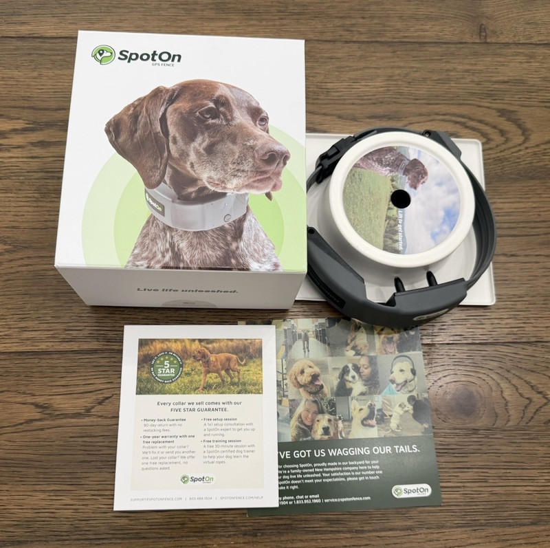 SpotOn GPS Wireless Dog Fence Collar (Large 19”-23”) – Open Box / Never Used
