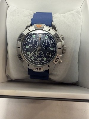 Timex Men's Expedition North Ridge 43mm Chronograph Blue Dial Indiglo Watch