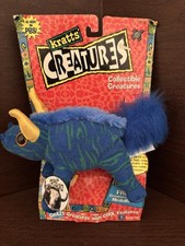 Vintage 1997 Equity Toys KRATTS  CREATURES Yak Bean Bag Plush NEW ON CARD 