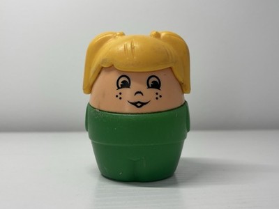 Step 2 Toddle Tots Blonde Little Girl Jumbo Chunky Figure 3.5'' Toy Vtg 90s