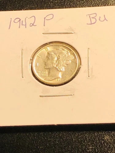 1942  P Mercury Dime BU