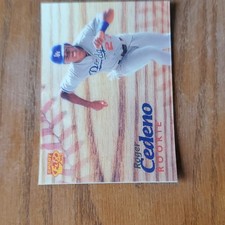 Sportflix Roger Cedeno Los Angeles Dodgers #124 Rookie 1996 Baseball Card