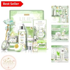 Lavender Infused Lilies Self Care Set - 10 PC Luxury Spa Gift Basket