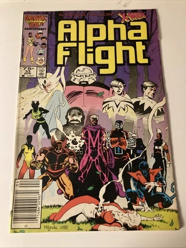 Alpha Flight #33 1st Lady Deathstrike Wolverine Newsstand