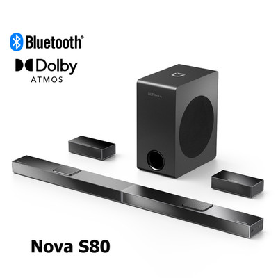 ULTIMEA Nova S80 5.1.2CH Dolby Atmos Soundbar mit 8'' Subwoofer für TV Heimkino