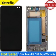 LCD Screen Replacement for Samsung Galaxy S10 Plus G975 Display w/Frame  Tools