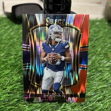 2025 Panini Select - Premier Level Joe Milton III #196 Black & Red Shock Prizm