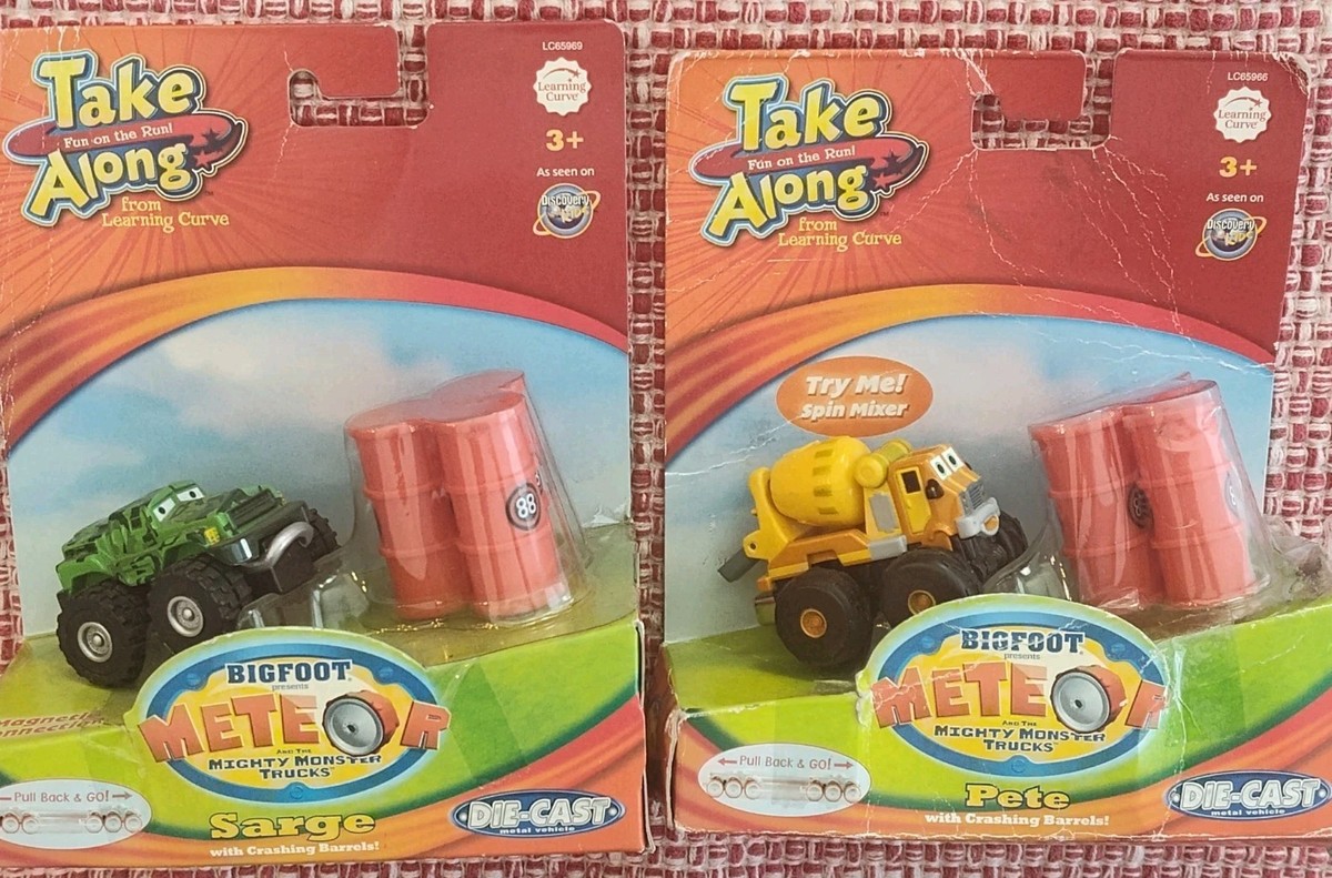 PETE & Sarge Bigfoot Meteor & the Mighty Monster Trucks Diecast