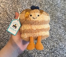 Jellycat Amuseables Fran Pancakes Soft Plush Stuffed Toy Gift NWT Dust Bag USA